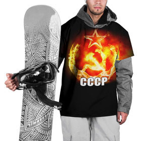 Накидка на куртку 3D с принтом СССР , 100% полиэстер |  | патриот | победа | россия | русский | советский союз