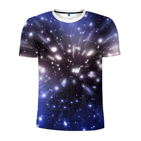 Мужская футболка 3D спортивная с принтом Звёздный космос , 100% полиэстер с улучшенными характеристиками | приталенный силуэт, круглая горловина, широкие плечи, сужается к линии бедра | звёзды | космическое пространство | созвездие