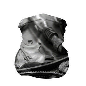 Бандана-труба 3D с принтом Железо , 100% полиэстер, ткань с особыми свойствами — Activecool | плотность 150‒180 г/м2; хорошо тянется, но сохраняет форму | болты | гайки | железо | механизм | стимпанк | шестеренки