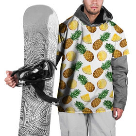 Накидка на куртку 3D с принтом Ананасы 6 , 100% полиэстер |  | Тематика изображения на принте: летний | паттерн | светлый