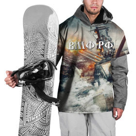Накидка на куртку 3D с принтом Морской бой , 100% полиэстер |  | Тематика изображения на принте: вмф