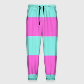 Мужские брюки 3D с принтом Кислотные цвета , 100% полиэстер | манжеты по низу, эластичный пояс регулируется шнурком, по бокам два кармана без застежек, внутренняя часть кармана из мелкой сетки | кислотные цвета | розовый