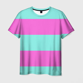 Мужская футболка 3D с принтом Кислотные цвета , 100% полиэфир | прямой крой, круглый вырез горловины, длина до линии бедер | кислотные цвета | розовый