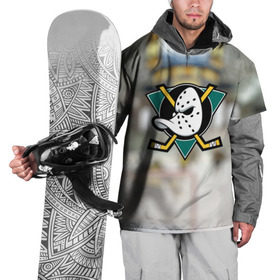 Накидка на куртку 3D с принтом Anaheim ducks , 100% полиэстер |  | Тематика изображения на принте: хоккей