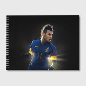 Альбом для рисования с принтом Neymar , 100% бумага
 | матовая бумага, плотность 200 мг. | Тематика изображения на принте: барселона | бразилия | неймар | футбол | футболист
