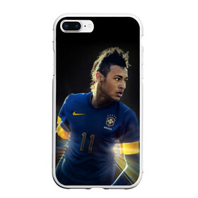 Чехол для iPhone 7Plus/8 Plus матовый с принтом Neymar , Силикон | Область печати: задняя сторона чехла, без боковых панелей | барселона | бразилия | неймар | футбол | футболист