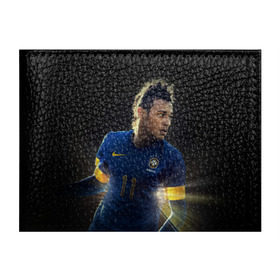 Обложка для студенческого билета с принтом Neymar , натуральная кожа | Размер: 11*8 см; Печать на всей внешней стороне | барселона | бразилия | неймар | футбол | футболист