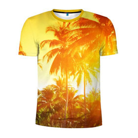 Мужская футболка 3D спортивная с принтом Пальмы , 100% полиэстер с улучшенными характеристиками | приталенный силуэт, круглая горловина, широкие плечи, сужается к линии бедра | sea | summer | берег | лето | море | океан | отдых | пальмы | пляж | солнце