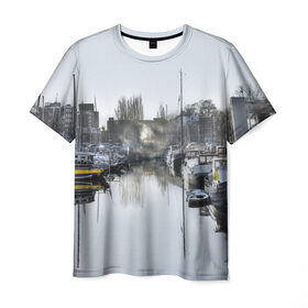 Мужская футболка 3D с принтом Венеция , 100% полиэфир | прямой крой, круглый вырез горловины, длина до линии бедер | sity | венеция | вода | город | европа | лето | лодки | любовь | мост | свет