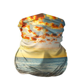 Бандана-труба 3D с принтом Лазурный берег , 100% полиэстер, ткань с особыми свойствами — Activecool | плотность 150‒180 г/м2; хорошо тянется, но сохраняет форму | Тематика изображения на принте: берег | лето | море | отдых