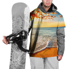 Накидка на куртку 3D с принтом Лазурный берег , 100% полиэстер |  | Тематика изображения на принте: берег | лето | море | отдых