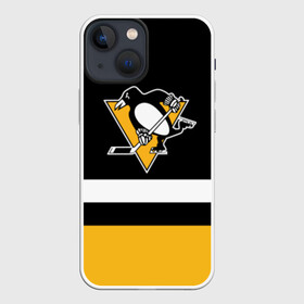 Чехол для iPhone 13 mini с принтом Pittsburg Penguins форма ,  |  | pitsburg | питсбург | питтсбург | хоккей