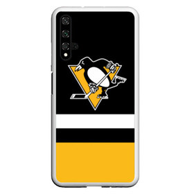 Чехол для Honor 20 с принтом Pittsburg Penguins форма , Силикон | Область печати: задняя сторона чехла, без боковых панелей | pitsburg | питсбург | питтсбург | хоккей