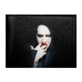 Обложка для студенческого билета с принтом Marilyn Manson , натуральная кожа | Размер: 11*8 см; Печать на всей внешней стороне | звезда | знаменитость | музыка | мэрилин мэнсон | певец | рокер