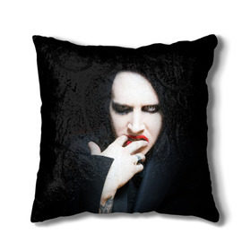 Подушка 3D с принтом Marilyn Manson , наволочка – 100% полиэстер, наполнитель – холлофайбер (легкий наполнитель, не вызывает аллергию). | состоит из подушки и наволочки. Наволочка на молнии, легко снимается для стирки | звезда | знаменитость | музыка | мэрилин мэнсон | певец | рокер