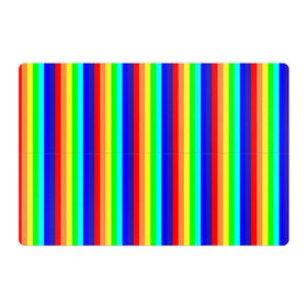 Магнитный плакат 3Х2 с принтом Радуга вертикальные полосы , Полимерный материал с магнитным слоем | 6 деталей размером 9*9 см | вертикальные | жёлтый | зелёный | красный | оранжевый | полосы | радуга | синий | фиолетовый