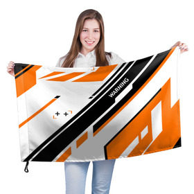Флаг 3D с принтом cs:go - Asiimov P90 Style , 100% полиэстер | плотность ткани — 95 г/м2, размер — 67 х 109 см. Принт наносится с одной стороны | asiimov | cs | csgo | азимов | кс