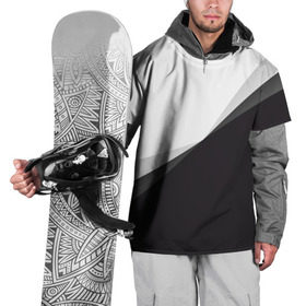 Накидка на куртку 3D с принтом Минимализм , 100% полиэстер |  | Тематика изображения на принте: белый | геометрия | полосы | черный