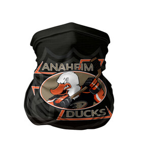 Бандана-труба 3D с принтом Anaheim Ducks 3D , 100% полиэстер, ткань с особыми свойствами — Activecool | плотность 150‒180 г/м2; хорошо тянется, но сохраняет форму | anaheim ducks | nhl | спорт | хоккей