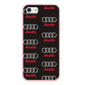 Чехол для iPhone 5/5S матовый с принтом Audi , Силикон | Область печати: задняя сторона чехла, без боковых панелей | ауди