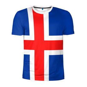 Мужская футболка 3D спортивная с принтом Исландия , 100% полиэстер с улучшенными характеристиками | приталенный силуэт, круглая горловина, широкие плечи, сужается к линии бедра | 