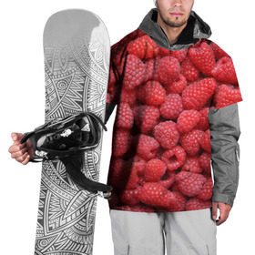 Накидка на куртку 3D с принтом Малина , 100% полиэстер |  | Тематика изображения на принте: девушки | еда | красота | лето | море | фрукты