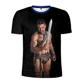 Мужская футболка 3D спортивная с принтом Гладиатор , 100% полиэстер с улучшенными характеристиками | приталенный силуэт, круглая горловина, широкие плечи, сужается к линии бедра | кино | киногерой | кинофильм