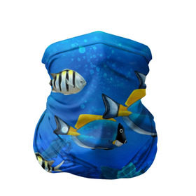 Бандана-труба 3D с принтом Экзотические рыбки , 100% полиэстер, ткань с особыми свойствами — Activecool | плотность 150‒180 г/м2; хорошо тянется, но сохраняет форму | животые | красочные | морские | рыбки | цветные | экзотические