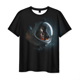 Мужская футболка 3D с принтом Астронавт , 100% полиэфир | прямой крой, круглый вырез горловины, длина до линии бедер | кино | киногерой | кинофильм | космос | скафандр | супергерой. боевик