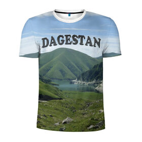 Мужская футболка 3D спортивная с принтом Дагестан 2 , 100% полиэстер с улучшенными характеристиками | приталенный силуэт, круглая горловина, широкие плечи, сужается к линии бедра | дагестан | даги | кавказ