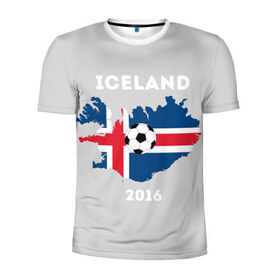 Мужская футболка 3D спортивная с принтом Исландия , 100% полиэстер с улучшенными характеристиками | приталенный силуэт, круглая горловина, широкие плечи, сужается к линии бедра | 