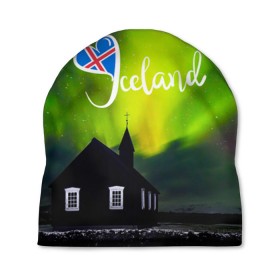 Шапка 3D с принтом Исландия , 100% полиэстер | универсальный размер, печать по всей поверхности изделия | исландия