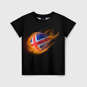 Детская футболка 3D с принтом Исландия , 100% гипоаллергенный полиэфир | прямой крой, круглый вырез горловины, длина до линии бедер, чуть спущенное плечо, ткань немного тянется | euro 2016