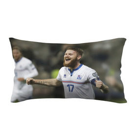 Подушка 3D антистресс с принтом Aron Gunnarsson , наволочка — 100% полиэстер, наполнитель — вспененный полистирол | состоит из подушки и наволочки на молнии | euro 2016