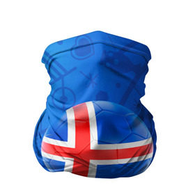 Бандана-труба 3D с принтом Исландия , 100% полиэстер, ткань с особыми свойствами — Activecool | плотность 150‒180 г/м2; хорошо тянется, но сохраняет форму | euro 2016