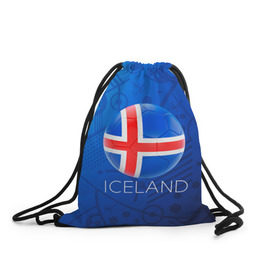 Рюкзак-мешок 3D с принтом Исландия , 100% полиэстер | плотность ткани — 200 г/м2, размер — 35 х 45 см; лямки — толстые шнурки, застежка на шнуровке, без карманов и подкладки | euro 2016