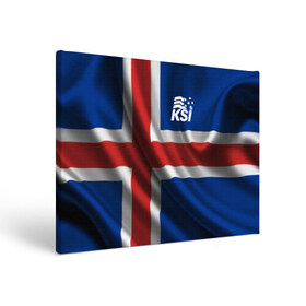 Холст прямоугольный с принтом Исландия , 100% ПВХ |  | флаг