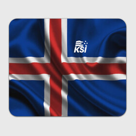 Коврик прямоугольный с принтом Исландия , натуральный каучук | размер 230 х 185 мм; запечатка лицевой стороны | флаг