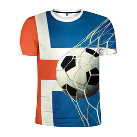 Мужская футболка 3D спортивная с принтом Исландия , 100% полиэстер с улучшенными характеристиками | приталенный силуэт, круглая горловина, широкие плечи, сужается к линии бедра | euro 2016