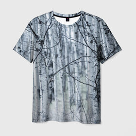 Мужская футболка 3D с принтом Русские берёзки , 100% полиэфир | прямой крой, круглый вырез горловины, длина до линии бедер | береза | красиво | лес | природа | русская | русские | фото