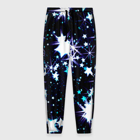 Мужские брюки 3D с принтом Star , 100% полиэстер | манжеты по низу, эластичный пояс регулируется шнурком, по бокам два кармана без застежек, внутренняя часть кармана из мелкой сетки | вселенная | галактика | звезды