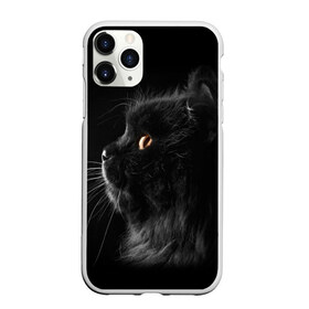 Чехол для iPhone 11 Pro Max матовый с принтом Милая кошечка , Силикон |  | osfenemy | животное | животные | киса | кошечка | кошка | милая | мур | мяу | фото | черный