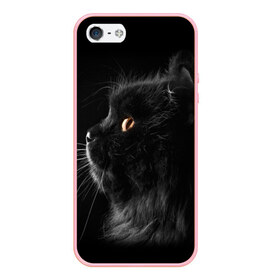 Чехол для iPhone 5/5S матовый с принтом Милая кошечка , Силикон | Область печати: задняя сторона чехла, без боковых панелей | osfenemy | животное | животные | киса | кошечка | кошка | милая | мур | мяу | фото | черный