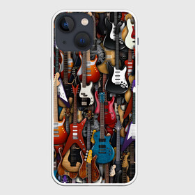 Чехол для iPhone 13 mini с принтом Электрогитары ,  |  | fender | ibanez | ltd | stratocaster | гитара | инструмент | музыка | рок