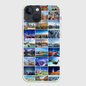 Чехол для iPhone 13 mini с принтом Страны мира (9х9) ,  |  | Тематика изображения на принте: азия | берлин | вегас | венеция | воспоминания | города | достопримечательности | европа | египет | калифорния | каникулы | лондон | милан | москва | ностальгия | нью йорк | отдых | отпуск | память