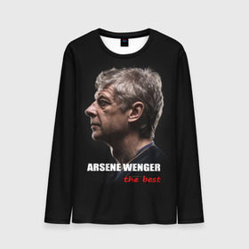 Мужской лонгслив 3D с принтом Arsene Wenger (Arsenal) , 100% полиэстер | длинные рукава, круглый вырез горловины, полуприлегающий силуэт | 