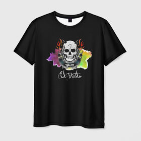 Мужская футболка 3D с принтом El Diablo , 100% полиэфир | прямой крой, круглый вырез горловины, длина до линии бедер | Тематика изображения на принте: el diablo | suicide squad | эль диабло