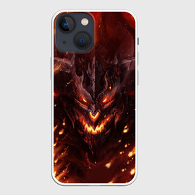Чехол для iPhone 13 mini с принтом Дьявол ,  |  | демон | дьявол | монстр | прикольные картинки | чёрт