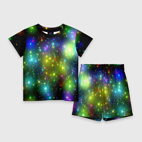 Детский костюм с шортами 3D с принтом Звёзды ,  |  | вселенная | галактика | звезды