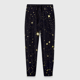 Мужские брюки 3D с принтом Stars , 100% полиэстер | манжеты по низу, эластичный пояс регулируется шнурком, по бокам два кармана без застежек, внутренняя часть кармана из мелкой сетки | вселенная | галактика | звезды